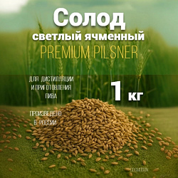 Солод светлый ячменный Пилзнер 1 кг Курск